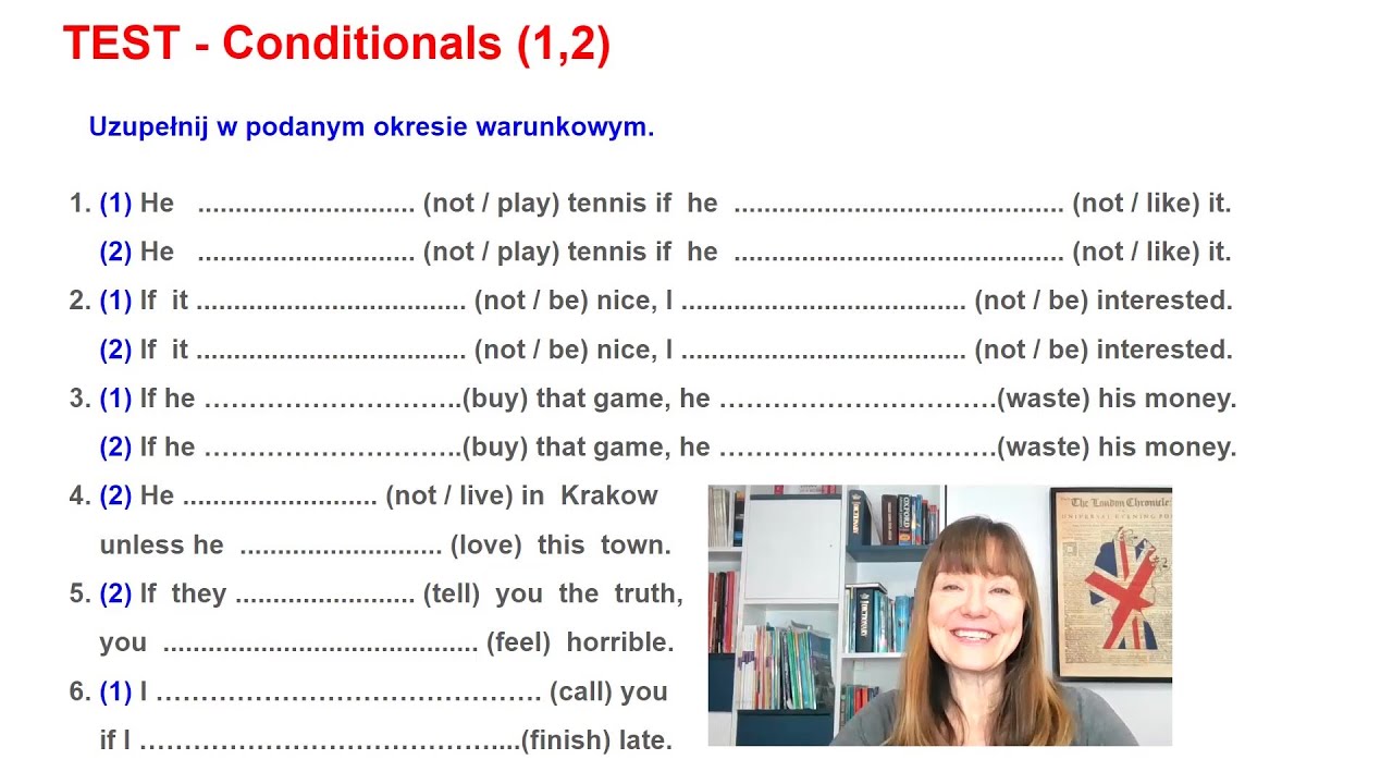 TEST - Conditionals - Okresy warunkowe 1, 2