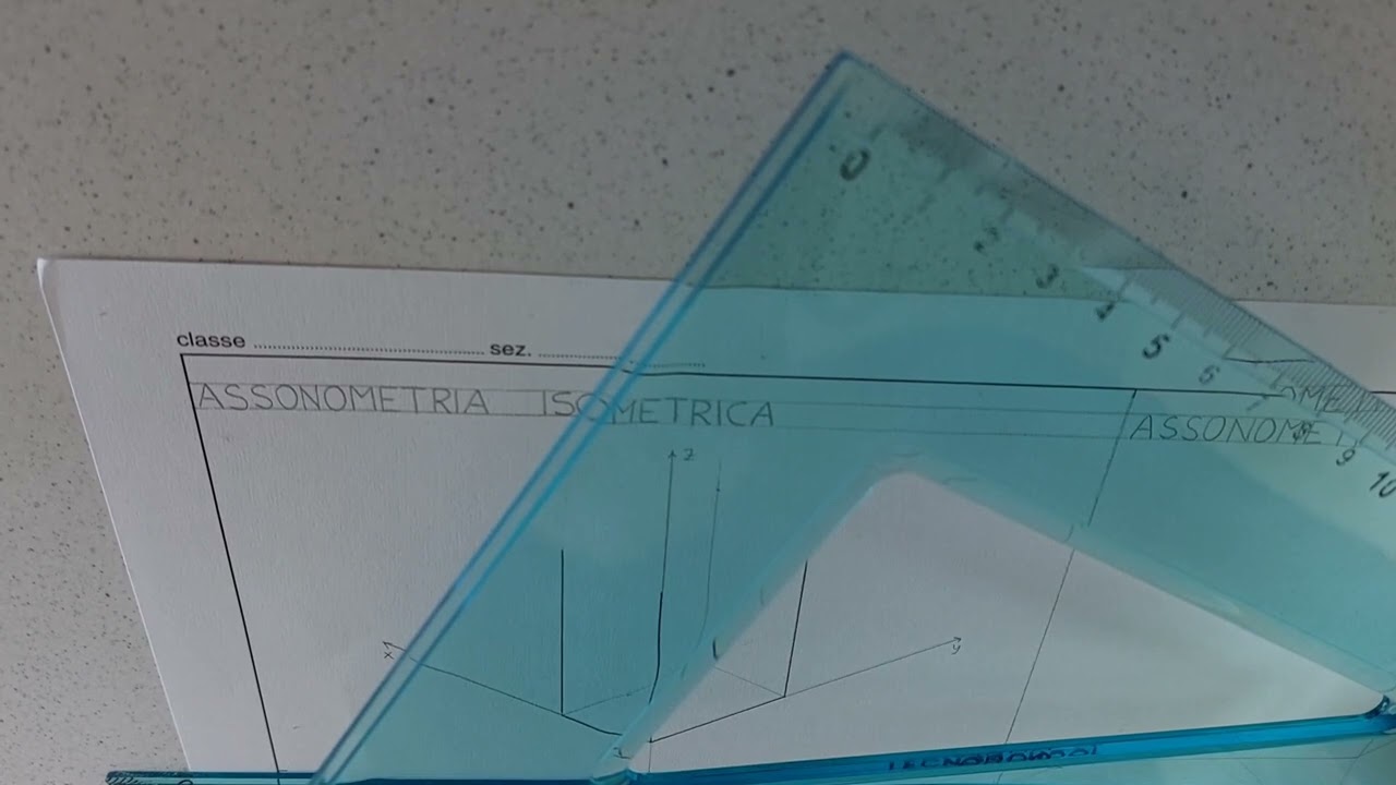Assonometria isometrica di parallelepipedo