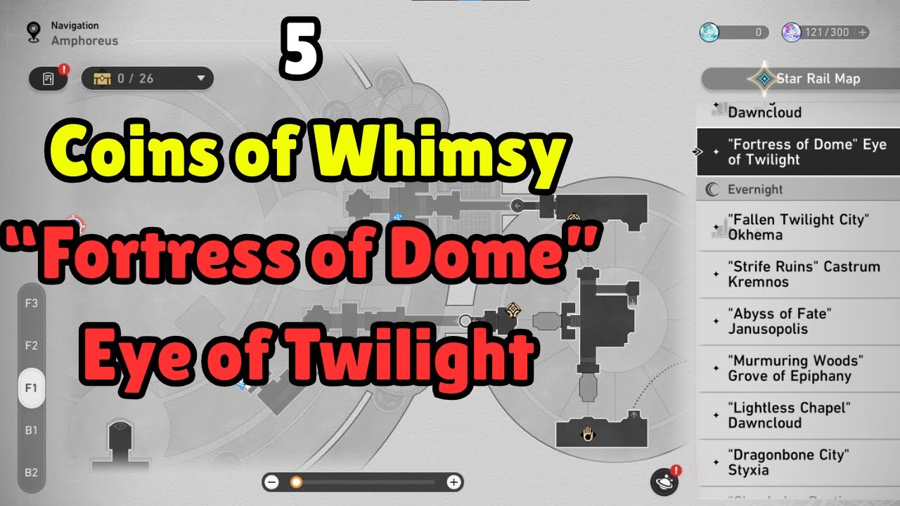 All Coins of Whimsy - Fortress of Dome Eye of Twilight | Honkai Star Rail 3.3