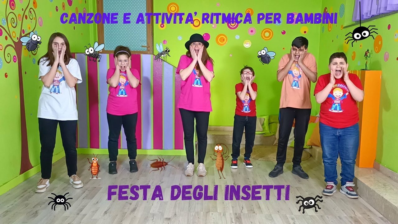 CANZONE E ATTIVITA' RITMICA SUGLI INSETTI PER  INFANZIA E PRIMARIA-"FESTA DEGLI INSETTI"