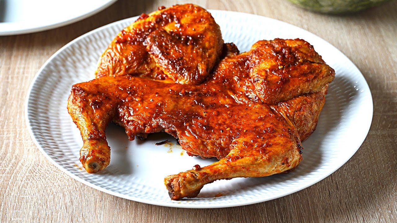 Pollo frito ENTERO en sartén en 30 min. Deliciosos pollo SIN rebozar.  Receta de pollo TABAKA fácil