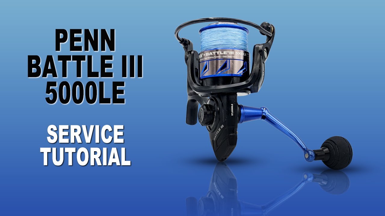 Penn Battle III 5000LE Fishing Reel - How To Service