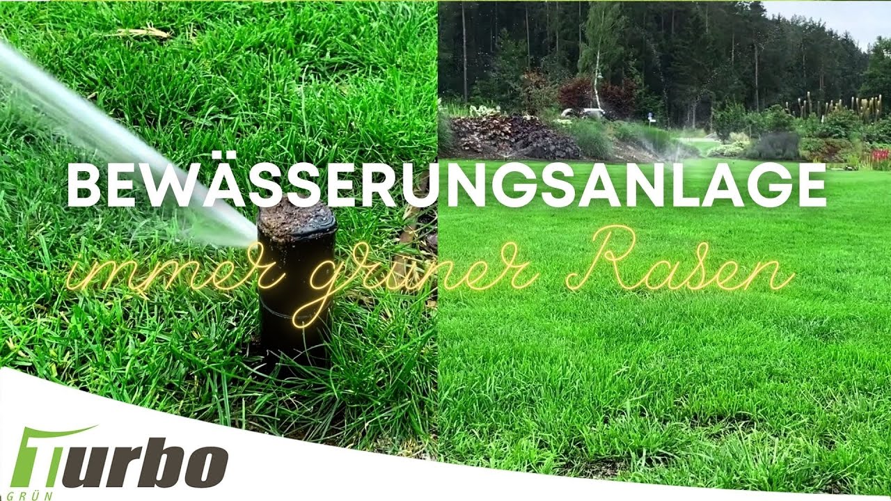 💧🌱 Eine Bewässerungsanlage für den Garten | Immer ein sattgrüner Rasen | Turbogrün