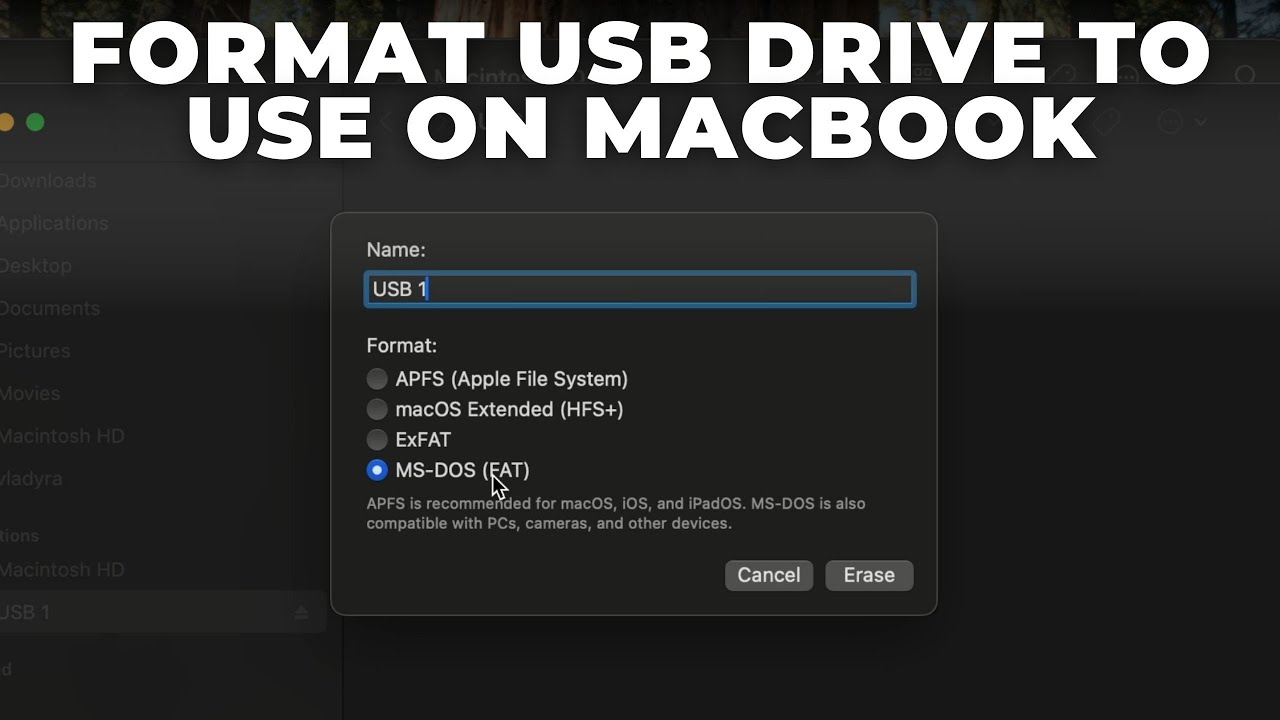Format a USB Drive form Mac - How to Format USB Flash Drive to Use on Macbook