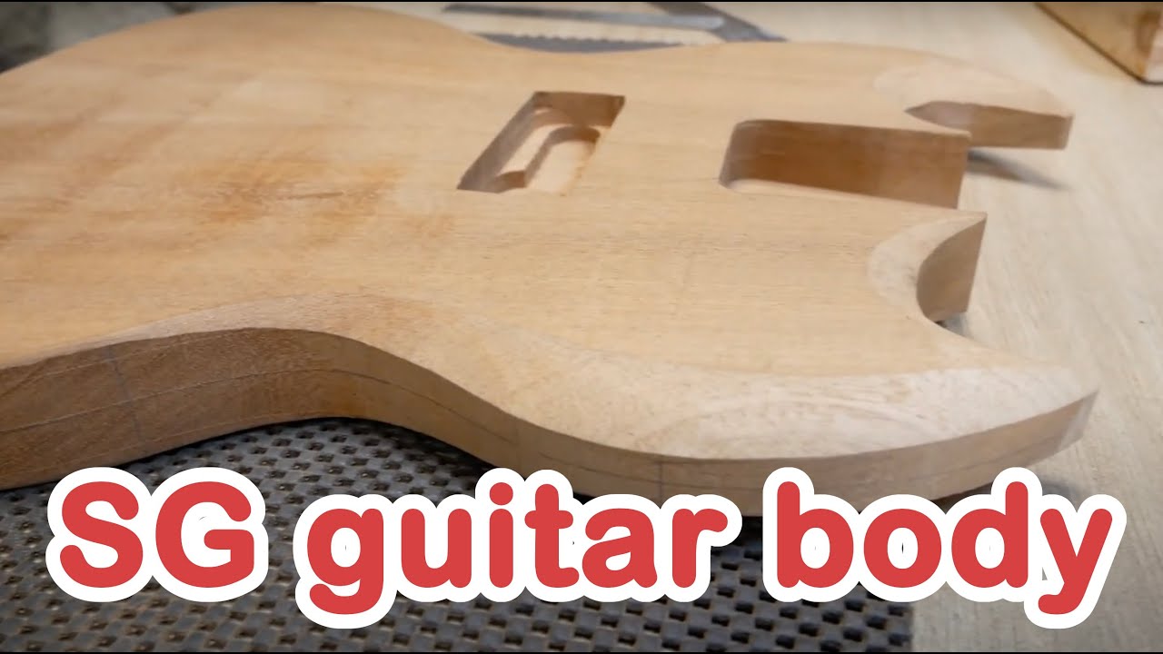 SG junior - le corps dernière partie - SG junior guitar body