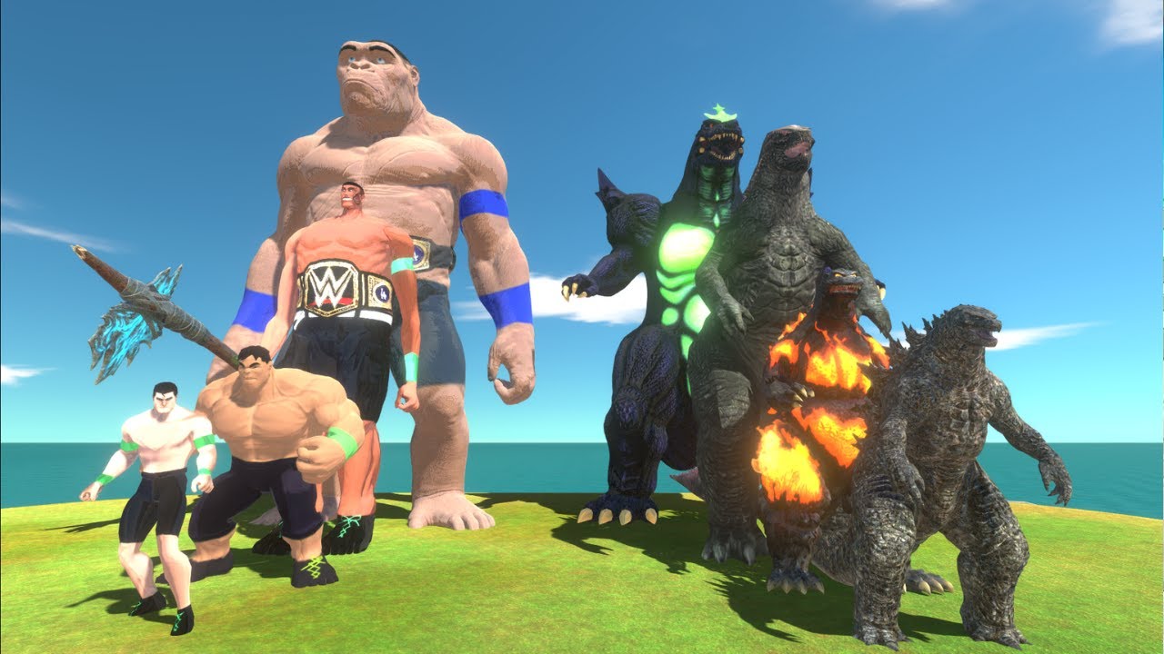 Team John Cena vs Power Level Of Godzilla - ARBS