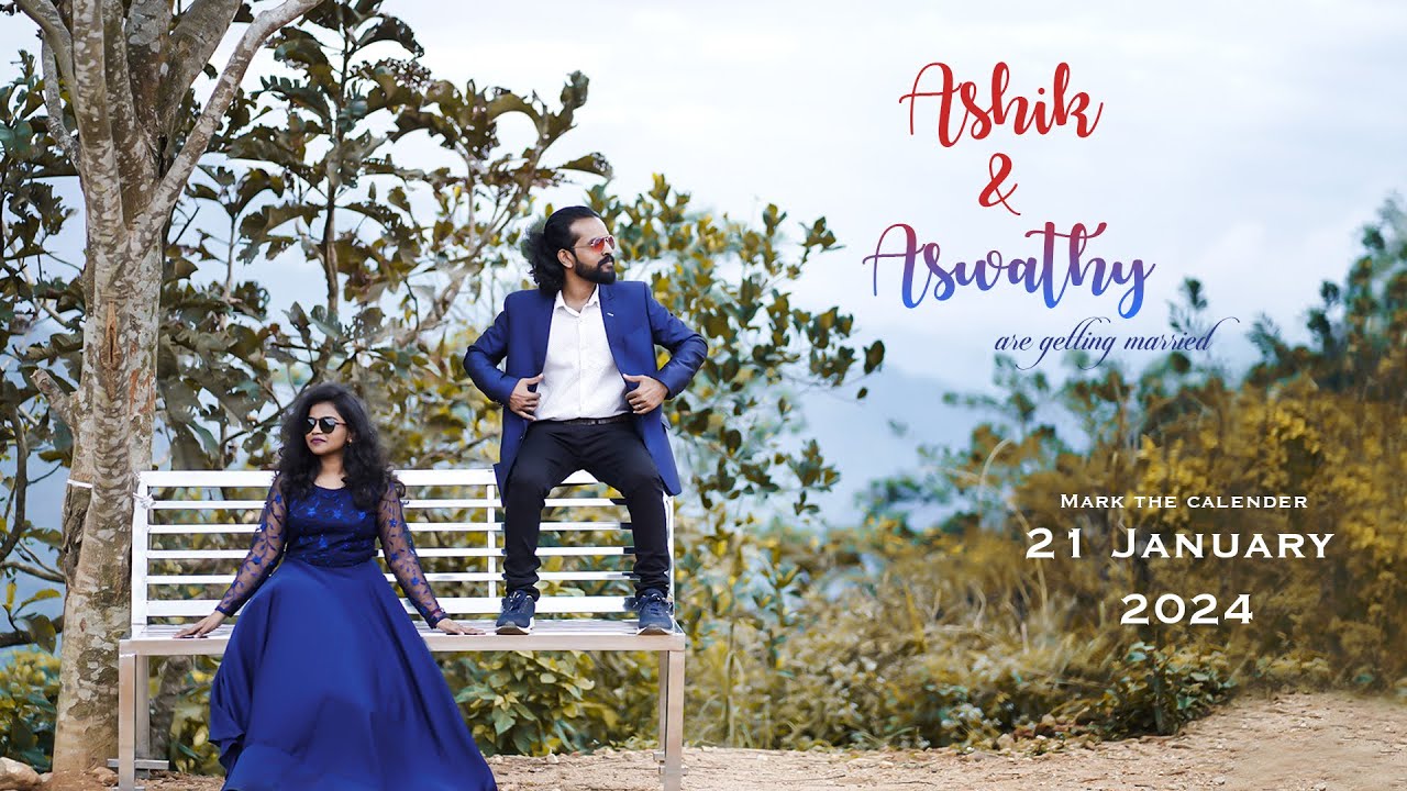 Ashik & Aswathy I Save The Date I Sillunu Oru Kadhal | New York Nagaram | Munbe Vaa I 21 Jan 2024