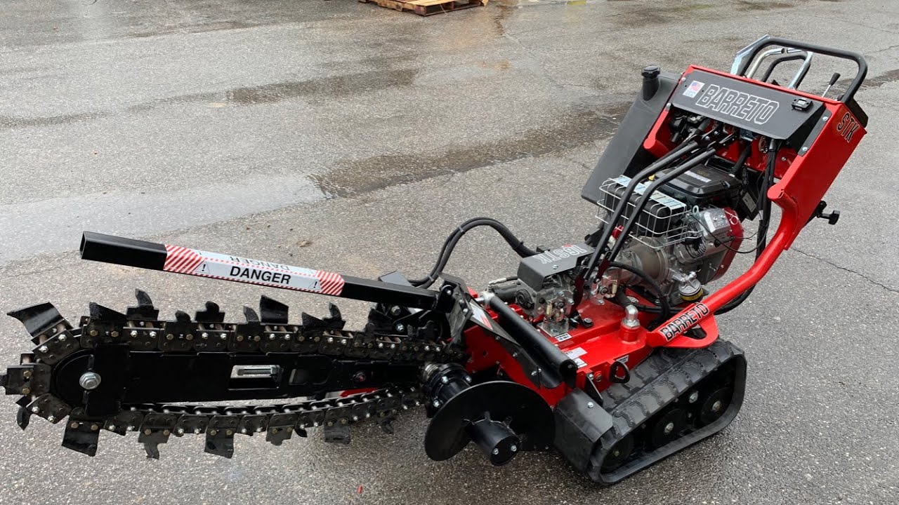 Operating a Baretto 36” Trencher