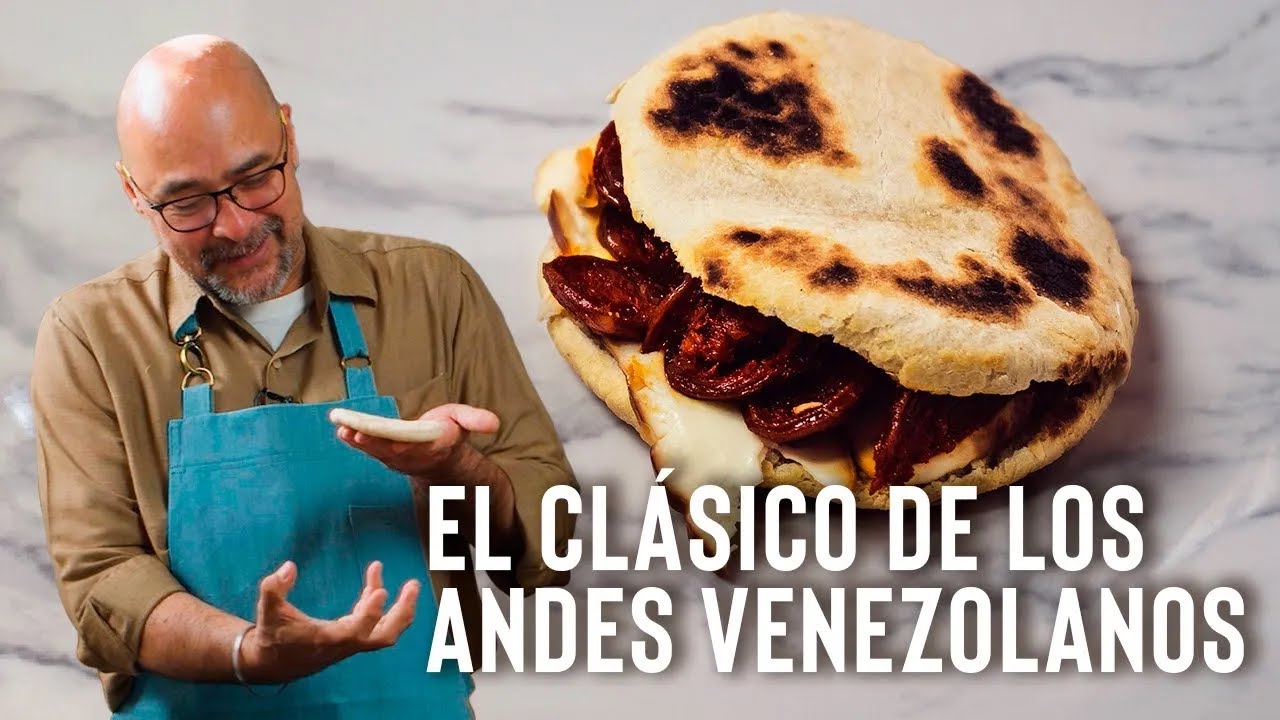 Cómo hacer AREPA ANDINA de harina de trigo - RECETA FÁCIL auténtica de Mérida