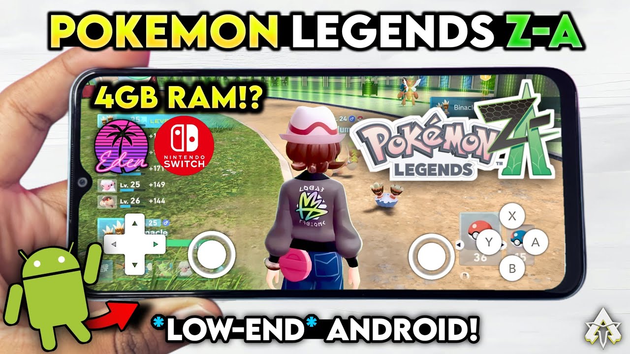 🔥 ТЕСТИРОВАНИЕ POKEMON LEGENDS Z-A НА *СЛАБОМ* УСТРОЙСТВЕ ANDROID! EDEN ANTUTU: ЭМУЛЯТОР NINTENDO...