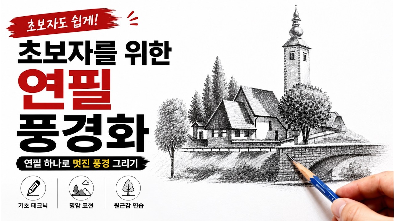 연필로 그리는 풍경화 수업