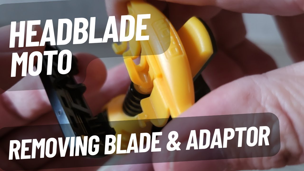 Демонстрация снятия лезвия и адаптера HeadBlade Moto