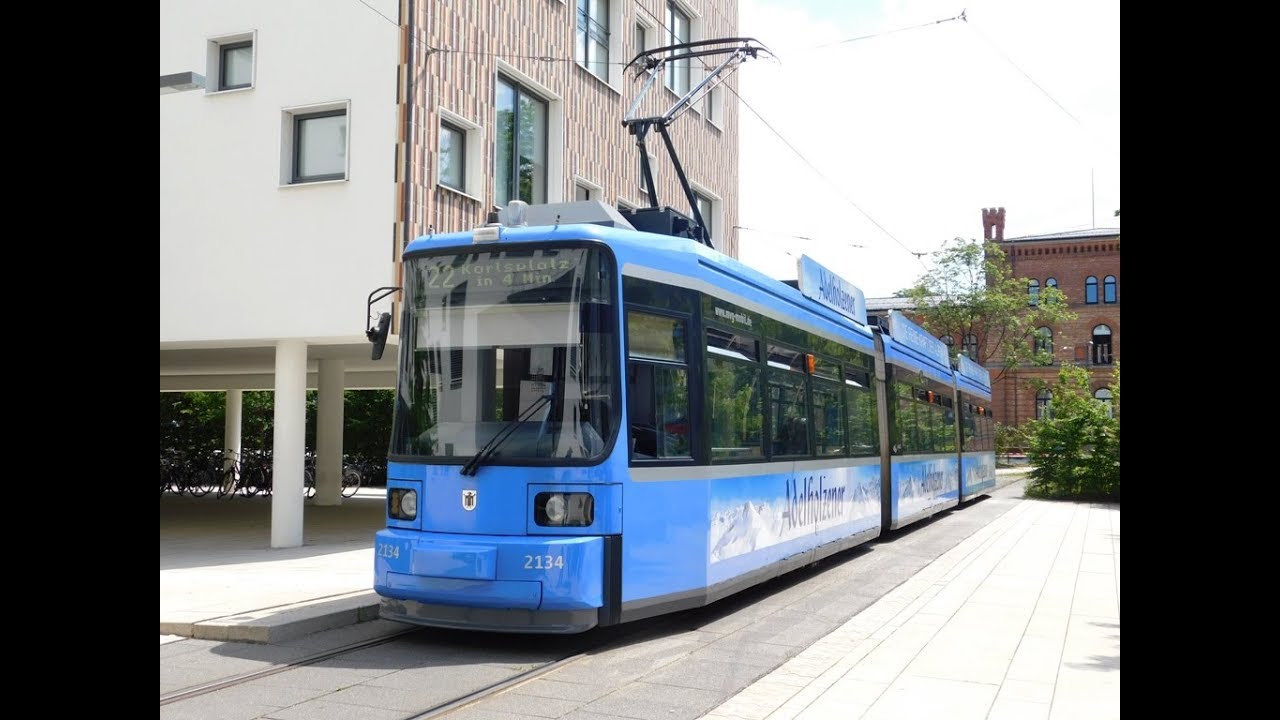 München Tramlinie 23 : Münchner Freiheit - Schwabing Nord und zurück