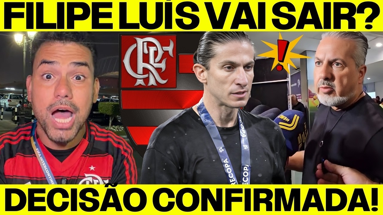URGENTE! Flamengo DEFINE futuro de Filipe Luís após CRISE e decisão SURPREENDE todos! NÃO ESPERAVA!