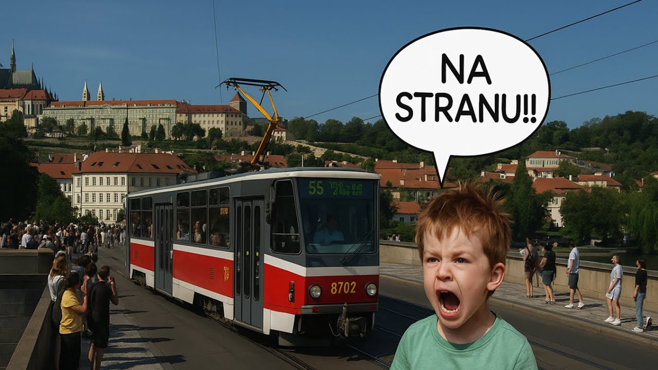 Kompilace na&scaron;tvan&yacute;ch &scaron;otou&scaron;ů při průvodu tramvaj&iacute;