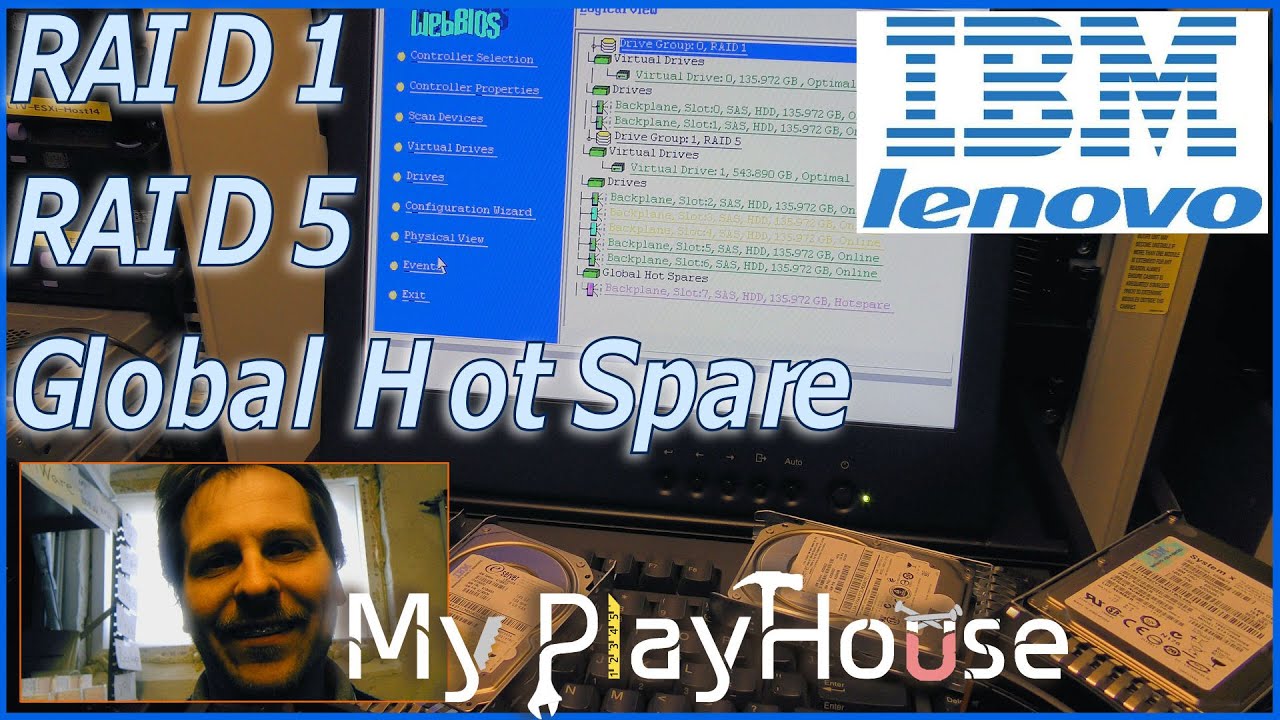 Setting up RAID 1 and RAID 5 on IBM x3650 M3 with a Global Hot Spare  - 339