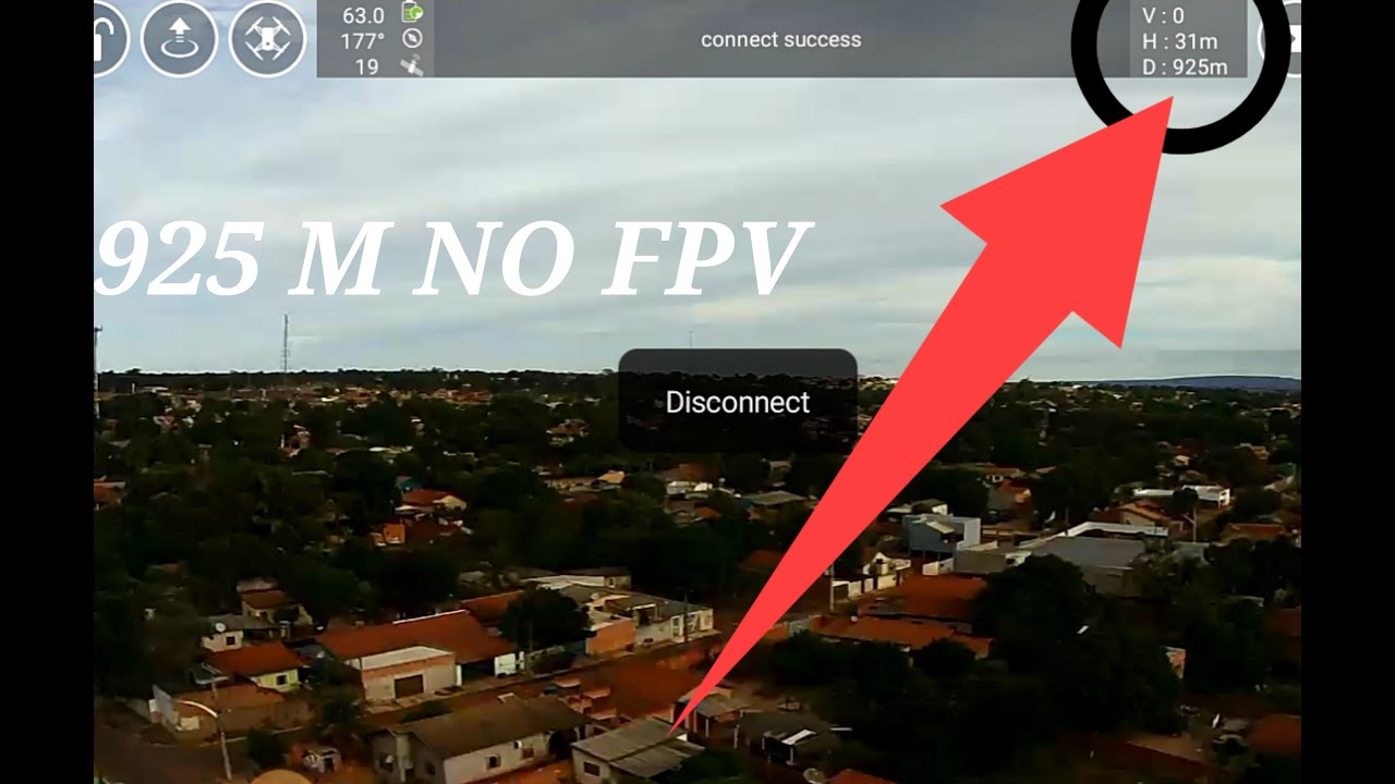 Quase perdi o drone,teste de distância FPV Drone L800 Pro 2/Quase 1km