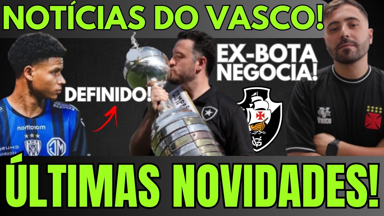 VASCO NEGOCIA COM RAPHAEL REZENDE! NOVIDADES SOBRE NOVO TREINADOR! MARTELO BATIDO: PATRIK MERCADO!