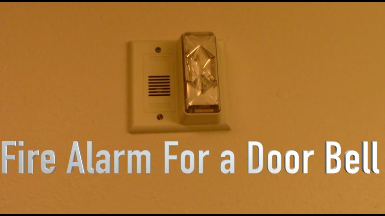 Edwards Fire Alarm used for a Door Bell