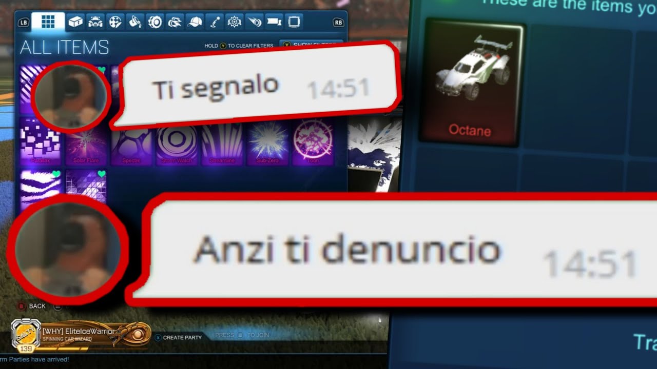 Truffatore Vuole DENUNCIARMI Dopo Che Lo Trollo Su Rocket League!