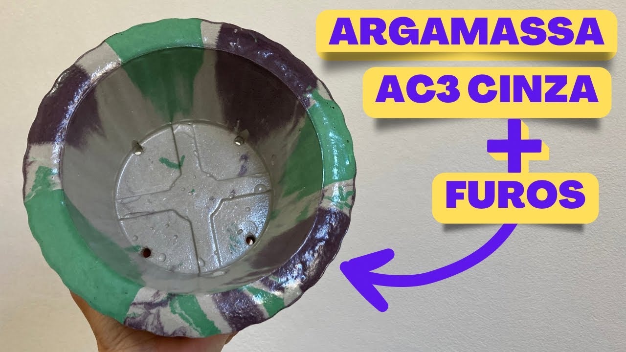 🫣 NÃO trabalho com Argamassa AC3 Cinza e NÃO FAÇO FUROS só fiz para vocês ❤️ | Peças de Cimento