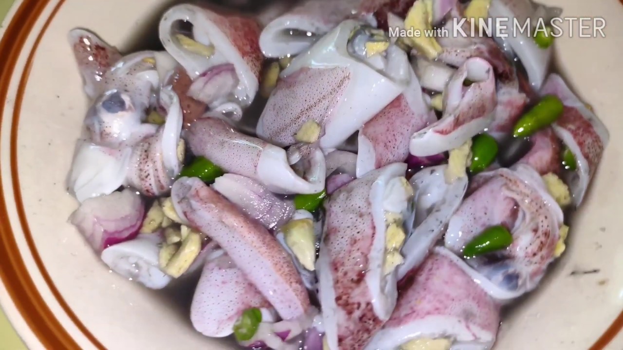 Kinilaw na Pusit  how to prepare