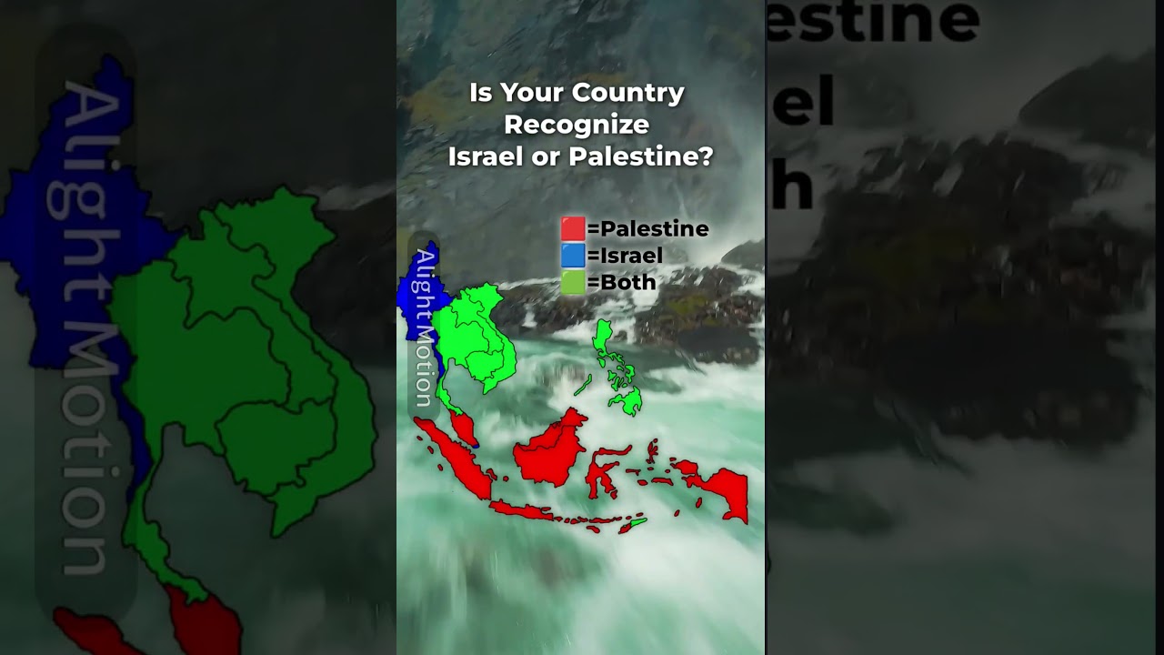 Is your country recognize Israel or Palestine? #education #mapper