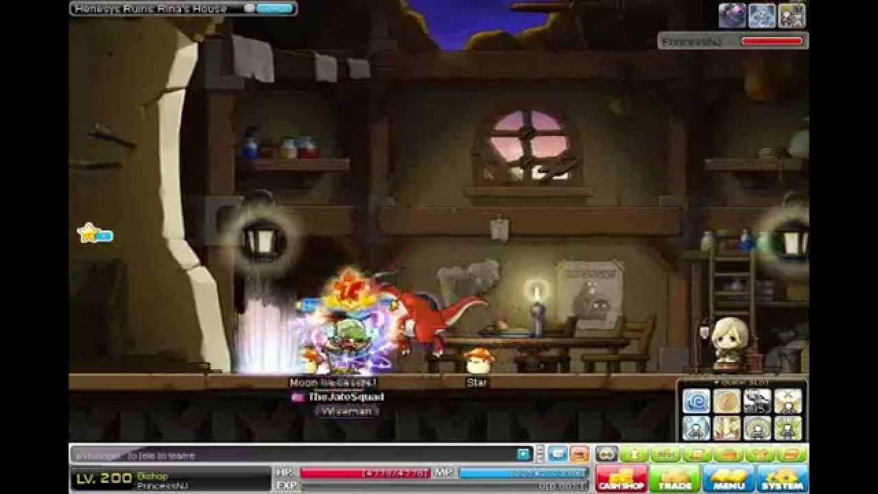 Maplestory Lucky 7th having fun with the 7 effect and /Spirit command