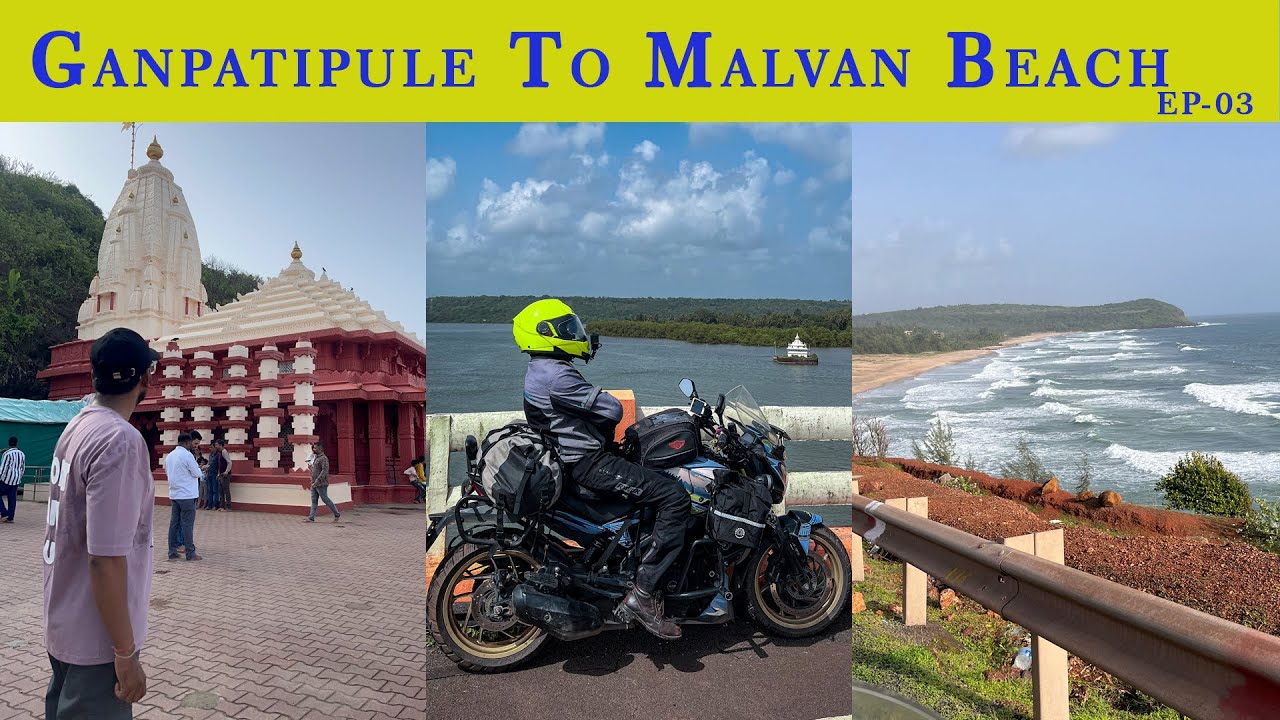 Ganpatipule to Malvan Beach | Coastal Road & Bike Ride | Surat to konkan Ep-03