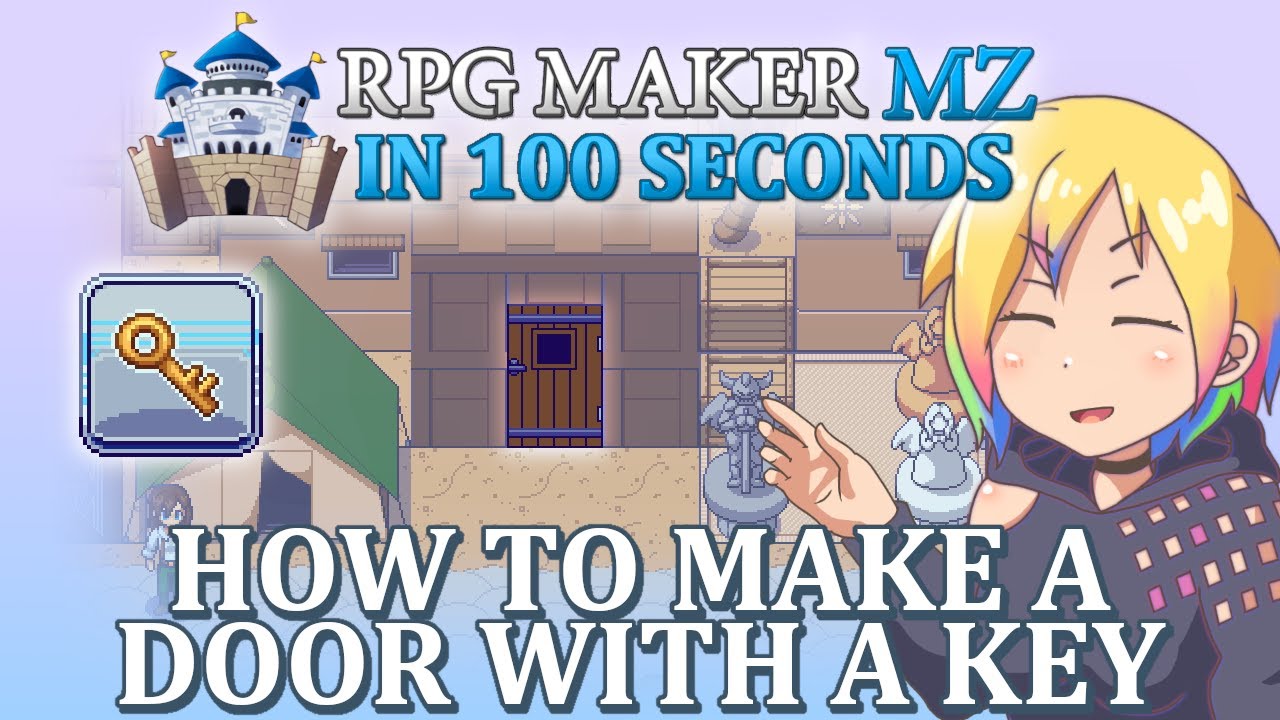 Как сделать дверь с ключом // RPG Maker MZ за 100 секунд