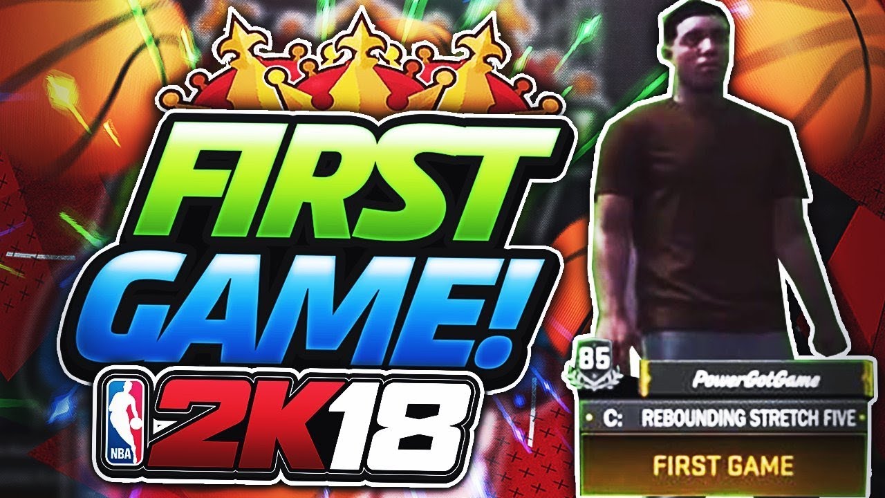 MY FIRST GAME OF NBA 2K18 PLAYGROUND! THE ROAD TO 99