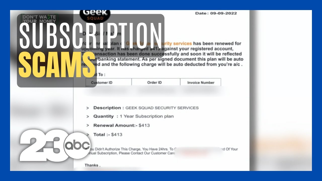 Don't Waste Your Money: Subscription Renewal Scams