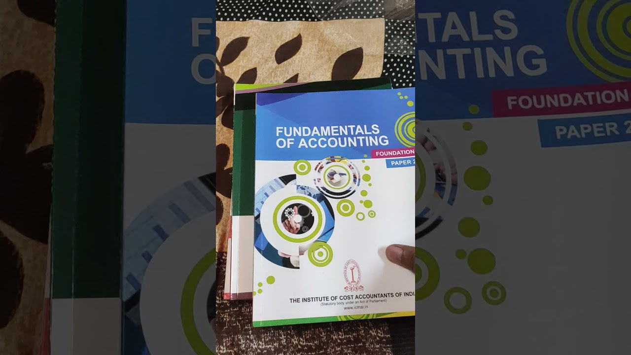 Finally I received my study material for CMA foundation