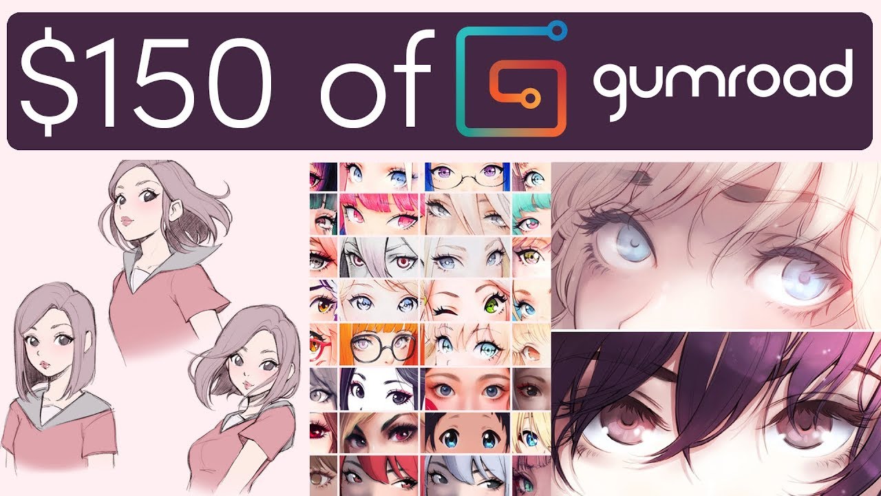 Trying $150 of Gumroad Art Tutorials || Asia Ladowska