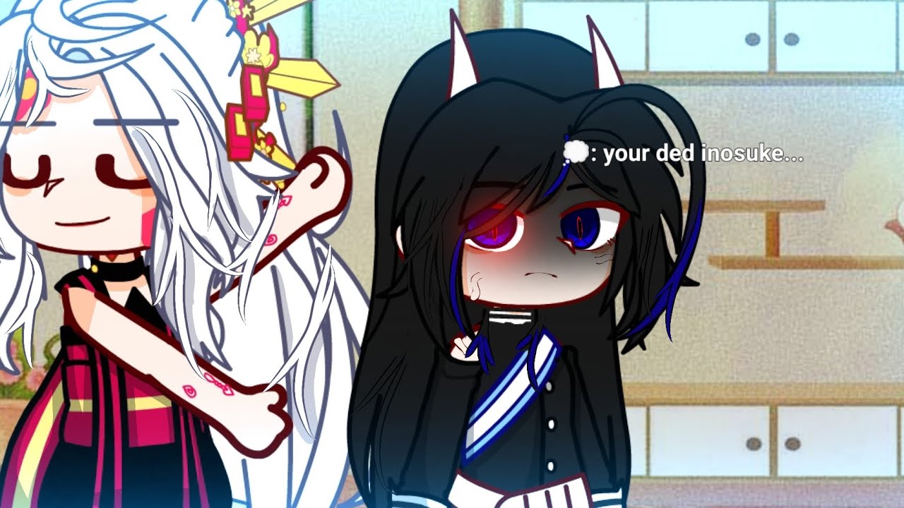{KNY}°•~Your ded inosuke 😔[]what if Aoi became a demo too?[]demon slayer[]my au[]demon inosuke au