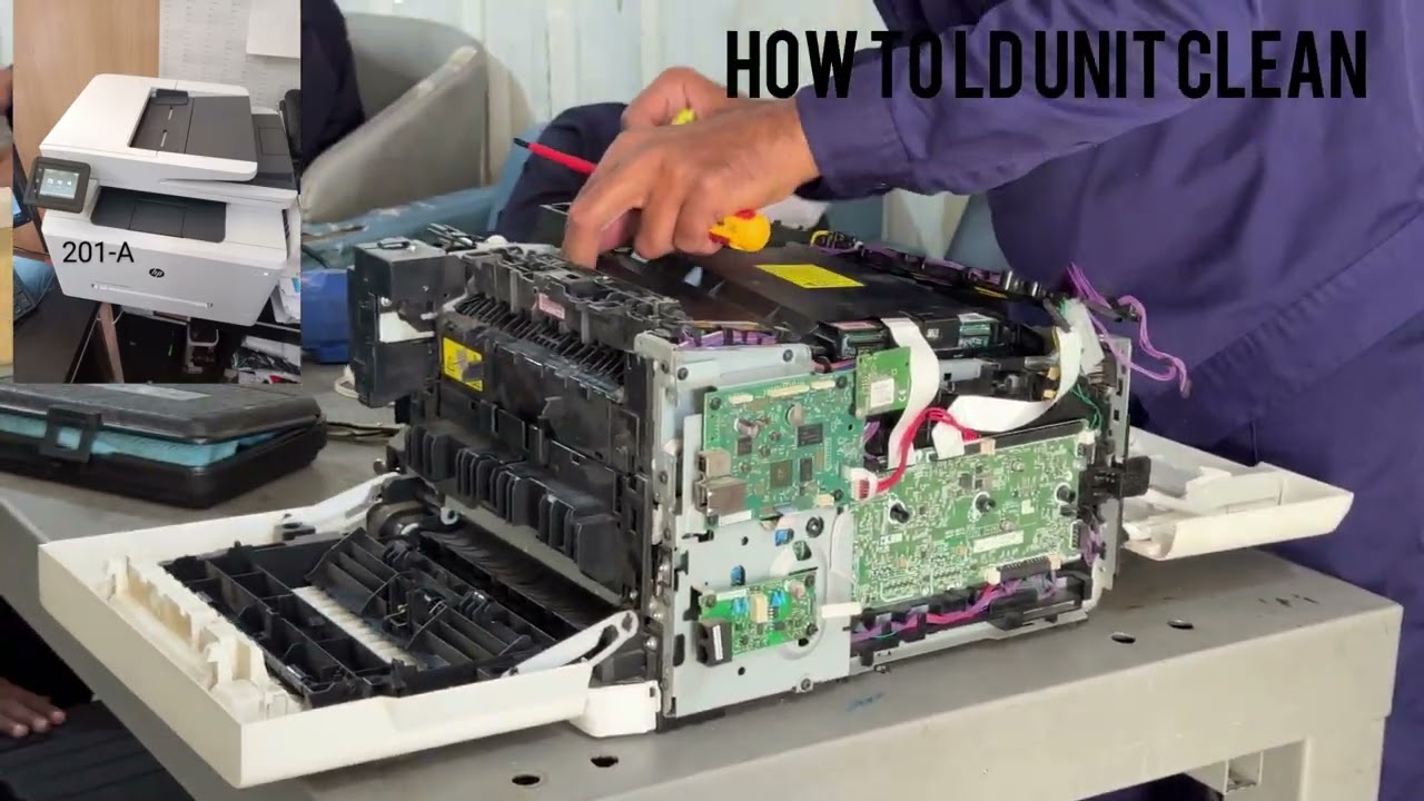 How To LD Unit Clean Printer 🖨️🪛