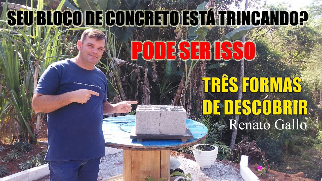 SEU BLOCO DE CONCRETO ESTÁ TRINCANDO  PODE SER ISSO