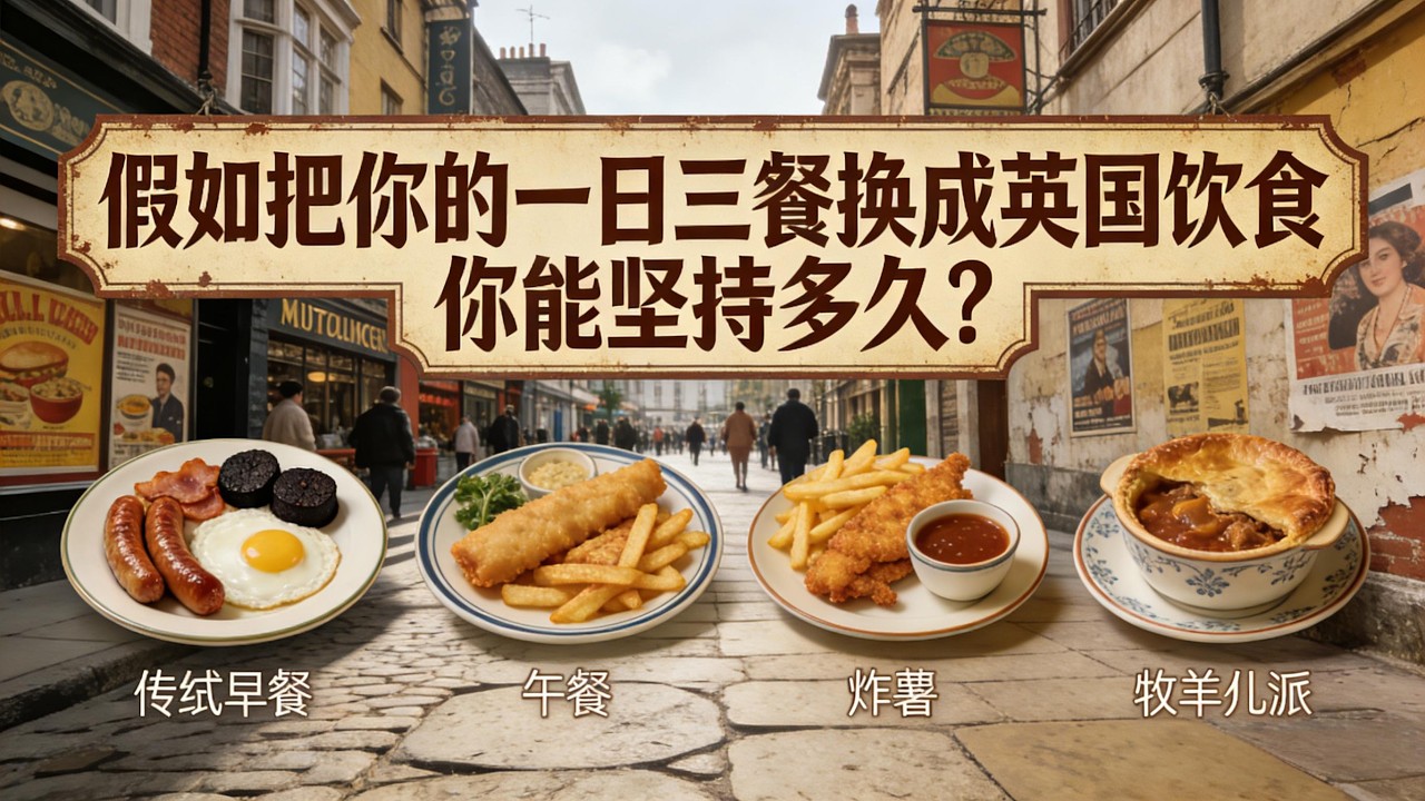 假如把你的一日三餐换成英国饮食，你能坚持多久？#英国 #一日三餐 #美食 #饮食历史 #饮食文化