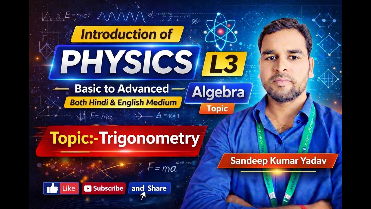Algebra L3 || Mathematical physics l CBSE and Up board ll By Sandeep Kumar Yadav