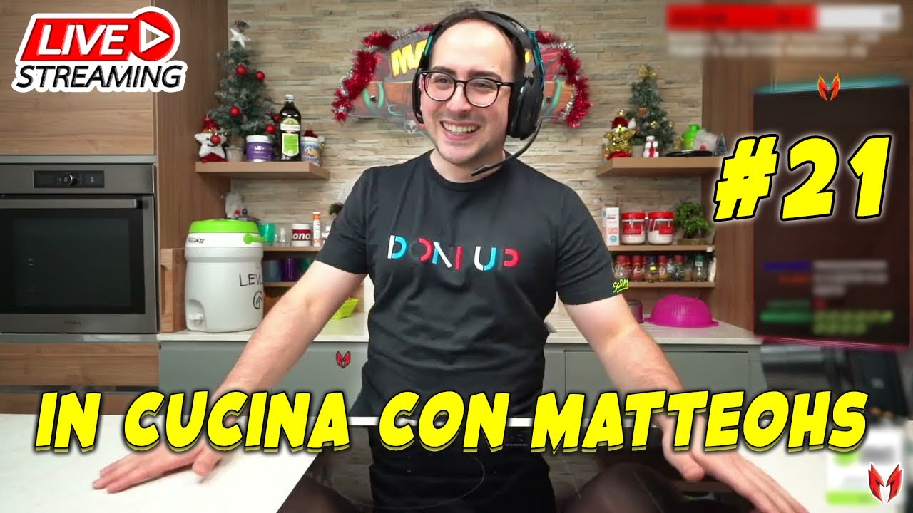 [LIVE] RISO MIRTILLI E GORGONZOLA con LA VICINA - IN CUCINA CON MATTEOHS #21 | MatteoHS Live