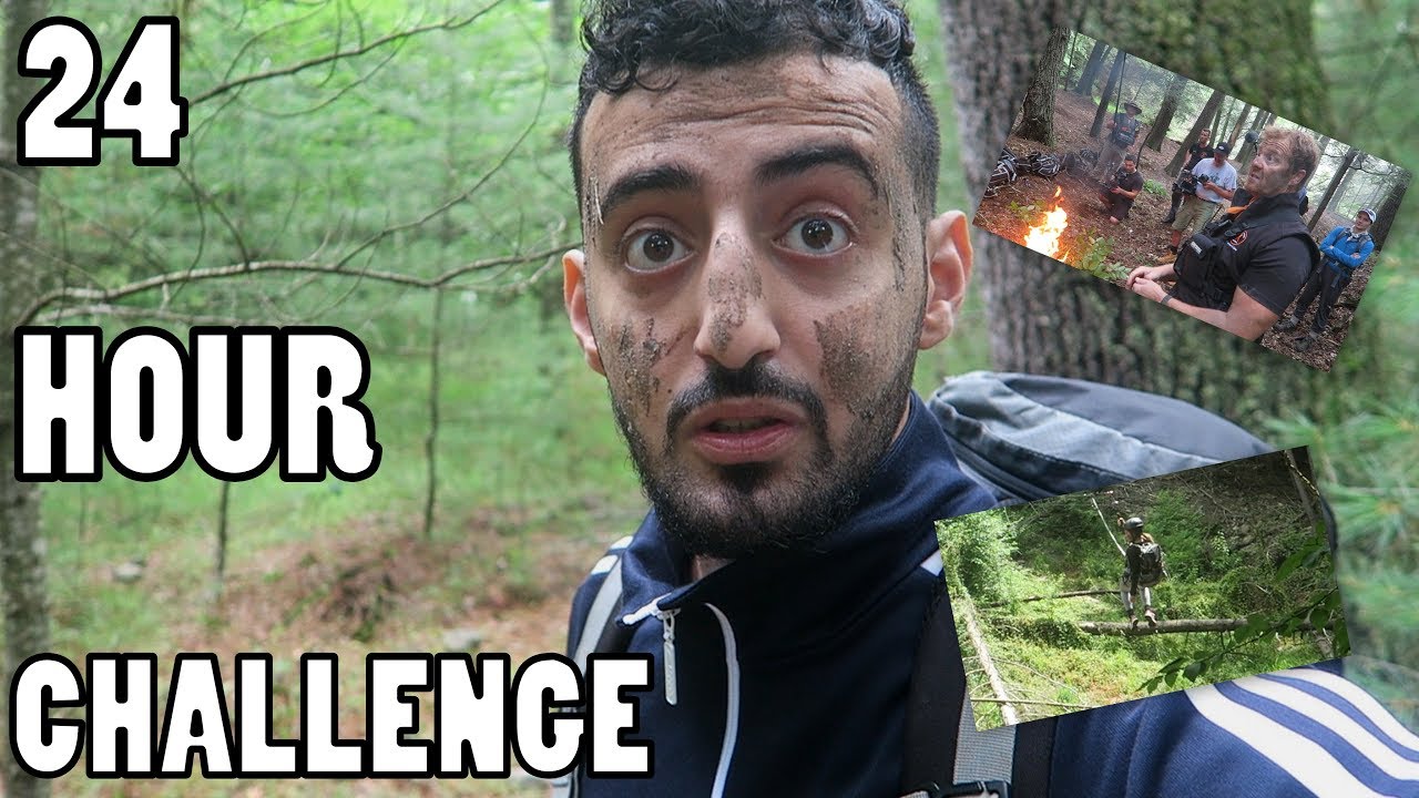 24 HOUR SURVIVAL CHALLENGE! SURVIVE IN THE WILDERNESS!! (SNEAK PEEK!)| Slimmofication vlogs