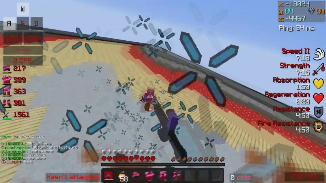 Cheating on PvPLounge Client