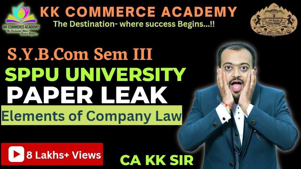 Sybcom |Semester 3| Elements of Company Law | Paper Leak | Question Bank | Important Questions #kkca