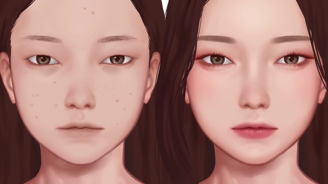 SPRING MAKEUP ANIMATION | 🌸 무쌍 따뜻한 봄 메이크업 🌸 |  [ WAY A ]