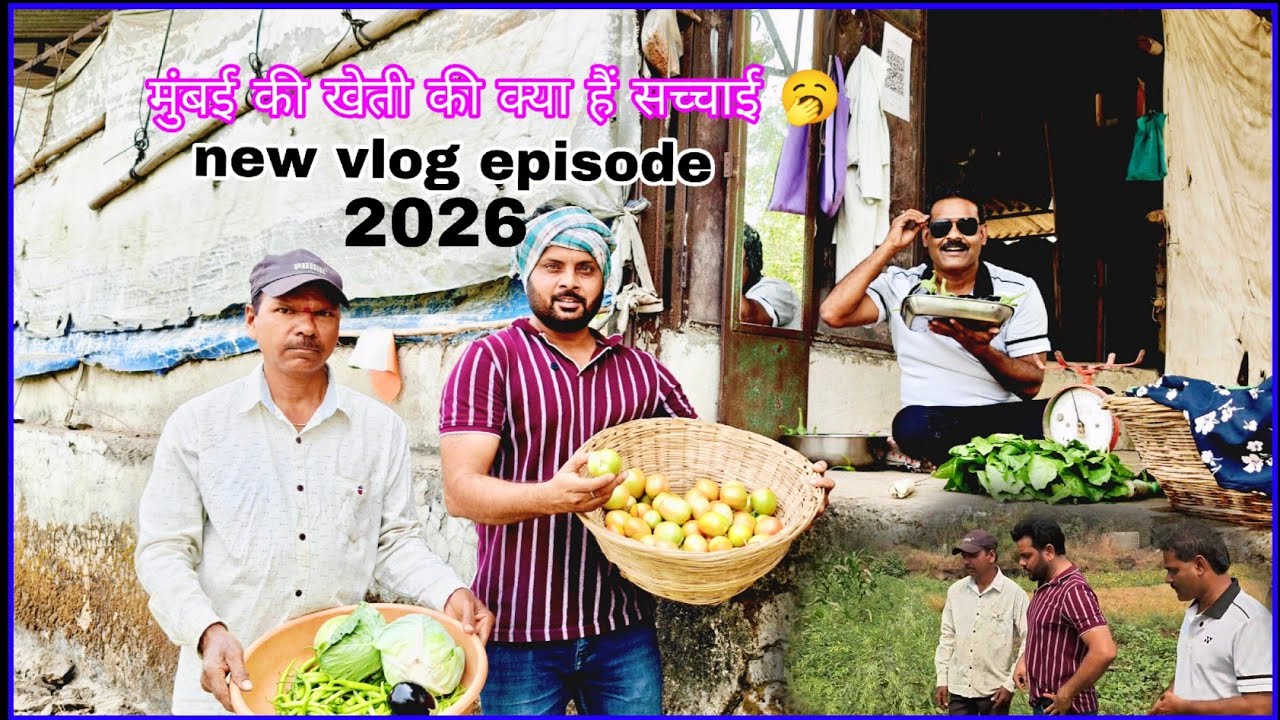 मुंबई के गांव में खेती की क्या है सच्चाई।🥱mumbai panvel vegitable farming देखिए new vlog episode ।।