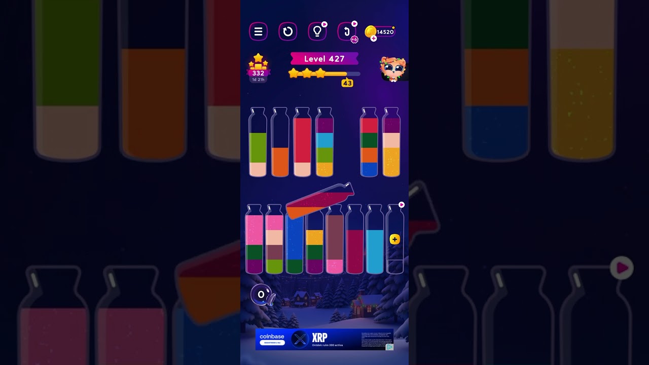 Get Color: Color Sorting Game | Level 427 | NO REVERTS #mobilegame #gaming  #gameplay