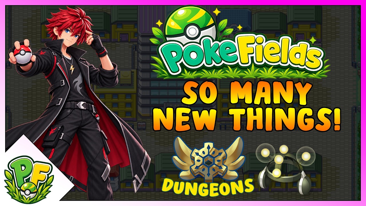 PokeFields Is absolutely smashing it! DUNGEONS!!! Exp share, Saffron and so much more!