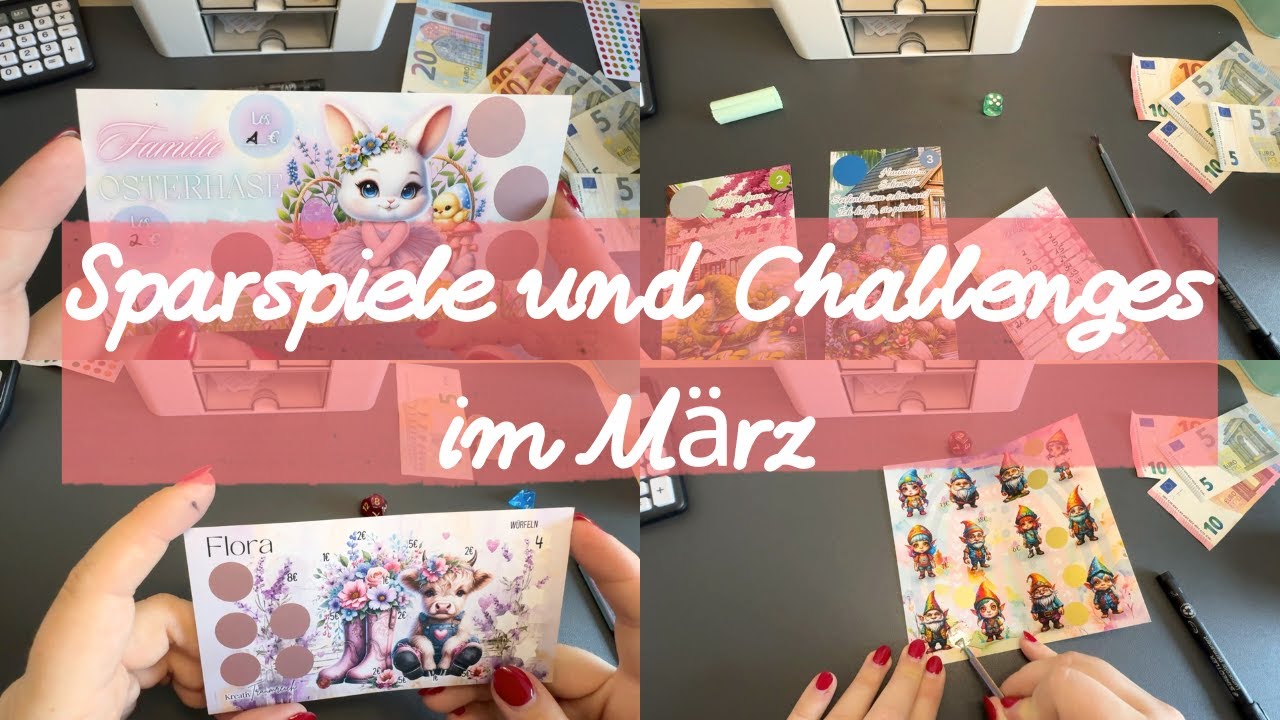 Sparspiele und Challenges im März | Chaos pur 😅 | Woche 4 🌷
