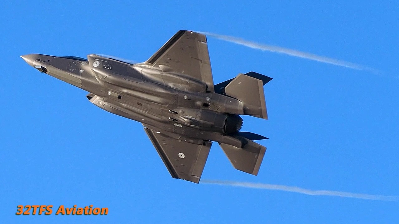 [4K] High Speed Overhead Break and Initial Landing of Newest RNLAF F-35A at Leeuwarden