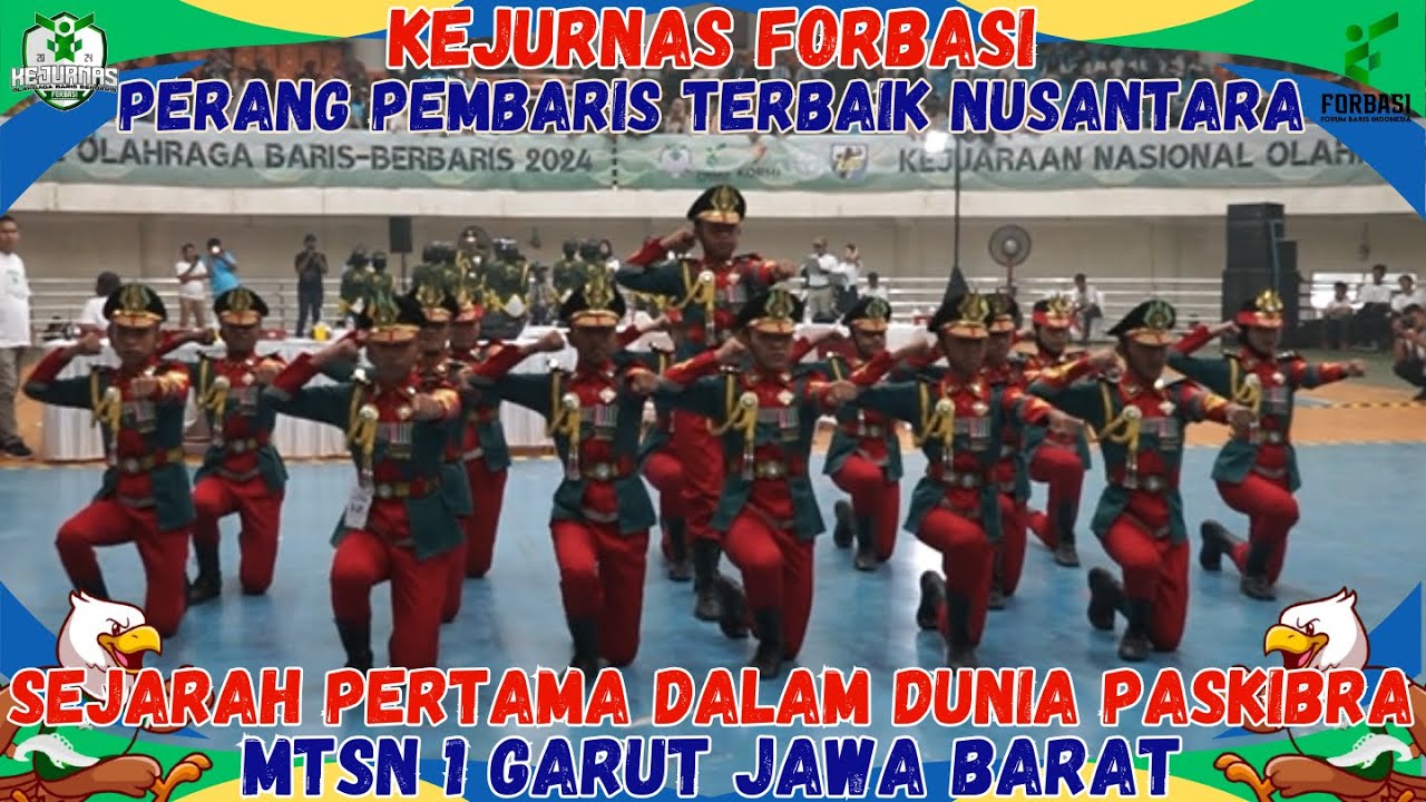 PERANG BINTANG PARA PEMBARIS...!!! MTSN 1 GARUT DI KEJUARAAN NASIONAL FORBASI